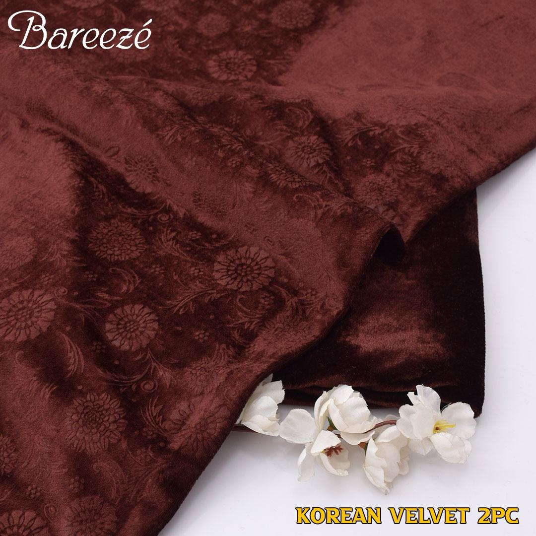 Bareeze Korean Velvet 2pcs D-13