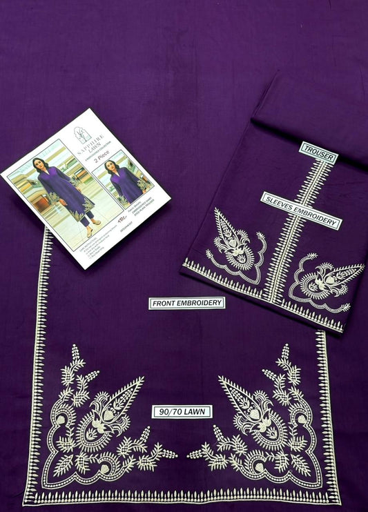 Embroidered Lawn 2Pcs D-1