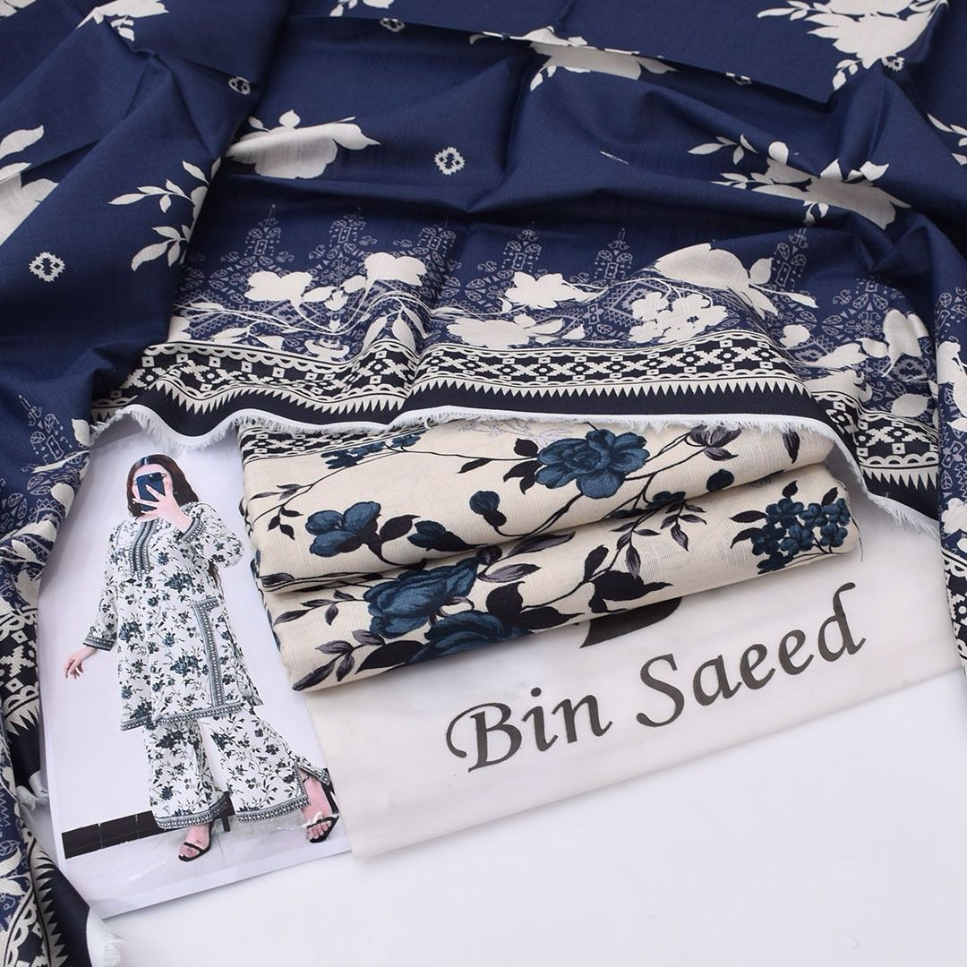 Bin Saeed Khaddar 3-Piece D-19