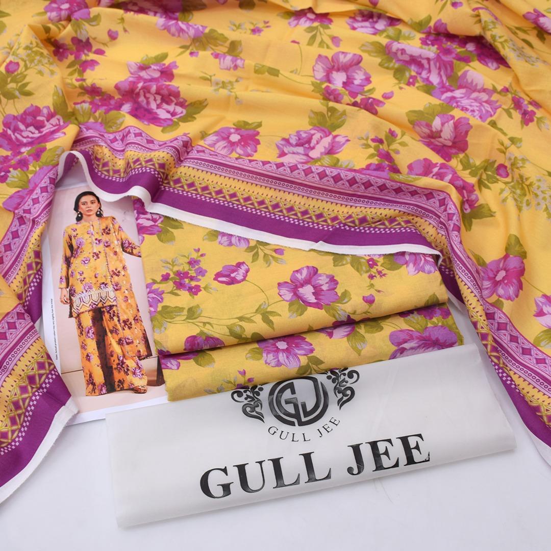 Gul Jee Lawn 3-Piece - Printed Trouser