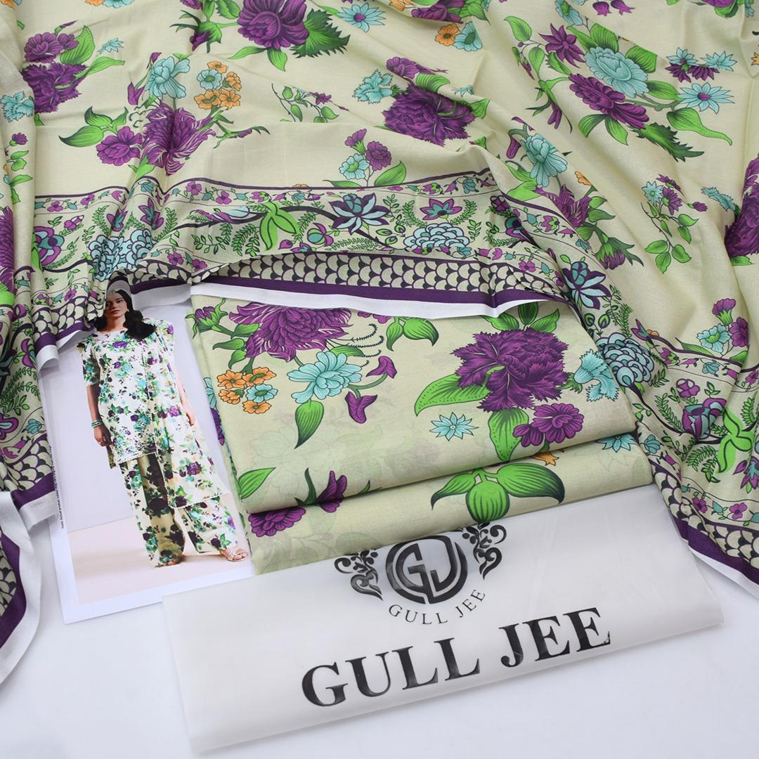 Gul Jee Lawn 3-Piece - Printed Trouser