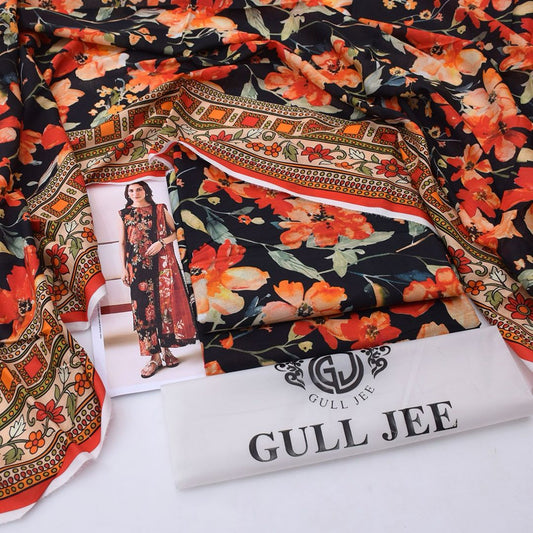 Gul Jee Lawn 3-Piece - Printed Trouser