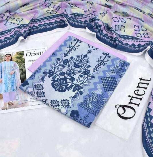 Orient Lawn 3-Piece - Plain Trouser