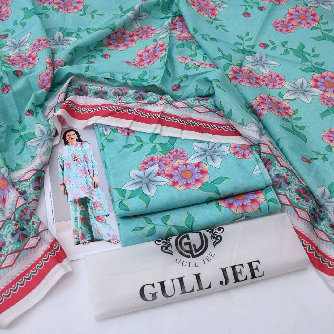 Gul Jee Lawn 3-Piece - Printed Trouser