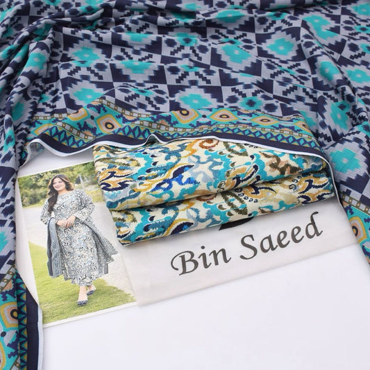 Bin Saeed Khaddar 3-Piece D-16