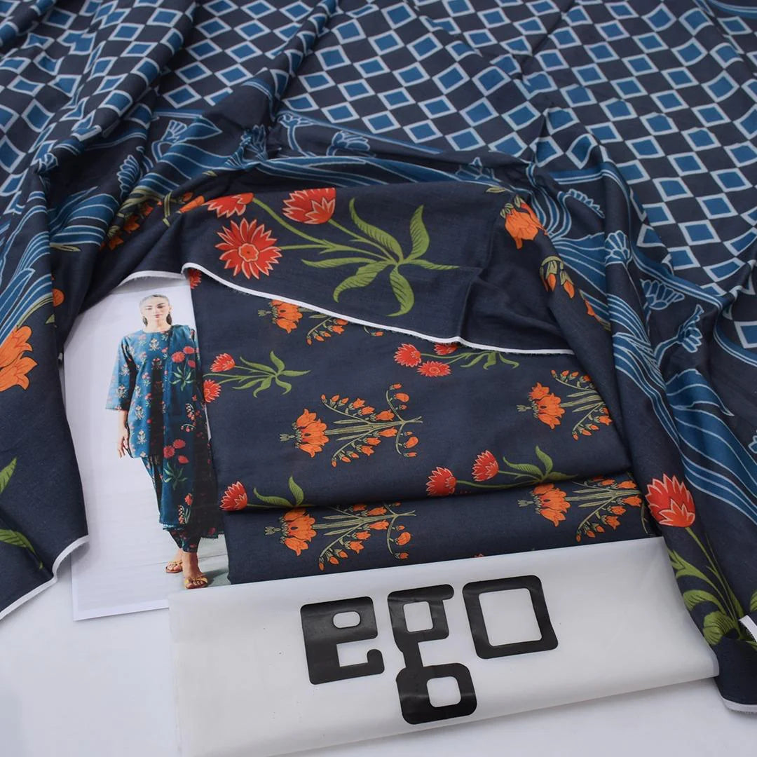 EGO Lawn 3-Piece - Printed Trouser