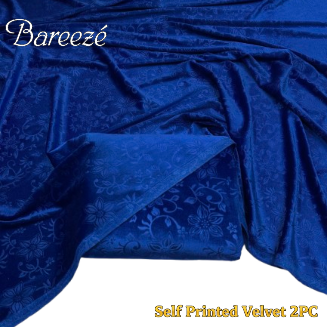 Bareeze Self-Print Velvet 2-Piece (D-14)