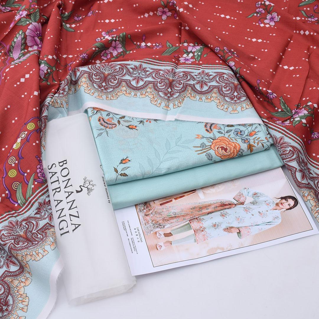 Bonanza Satrangi Lawn 3-Piece - Plain Trouser