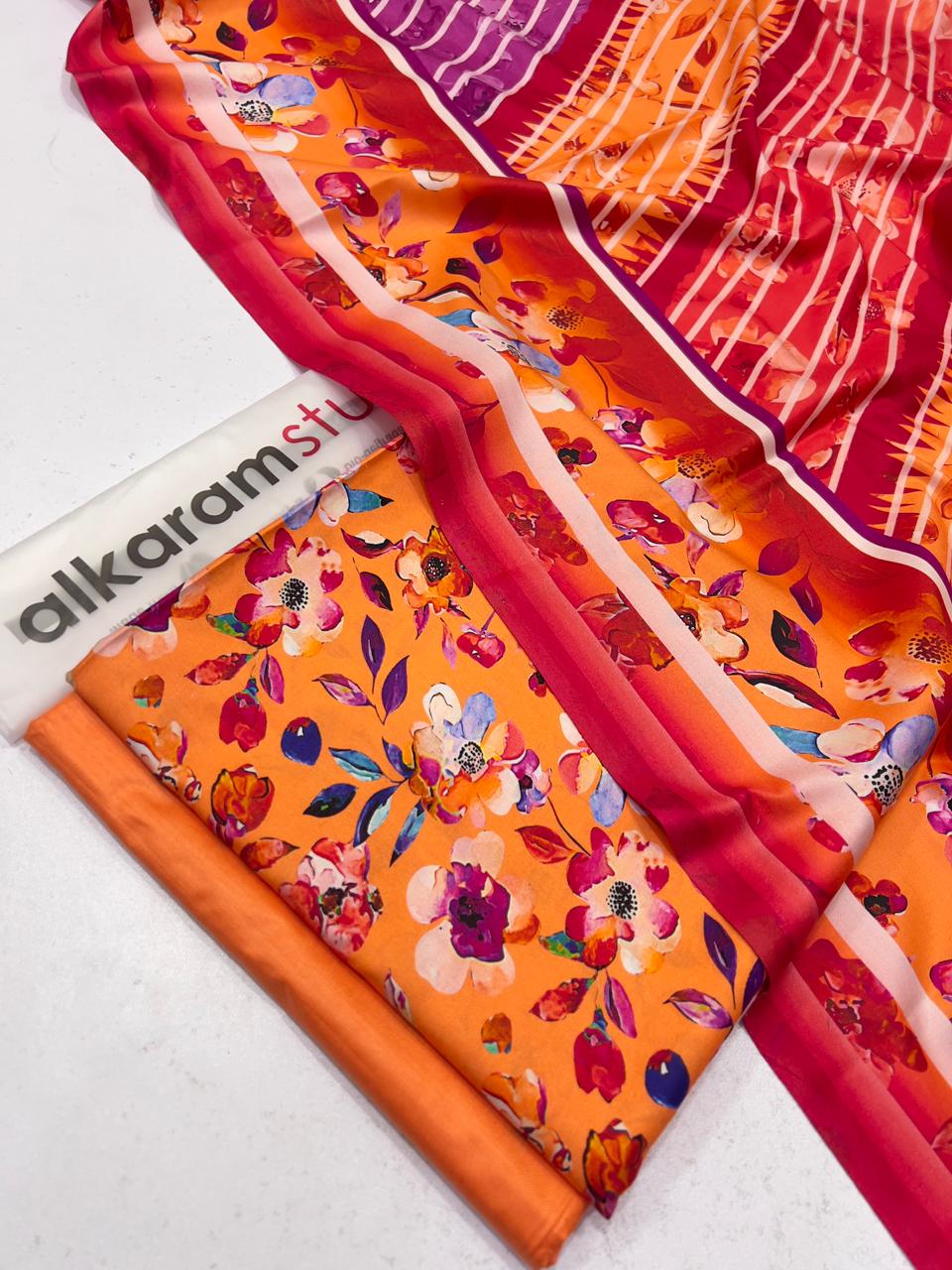 Alkaram Linen 3-Piece (D-9)