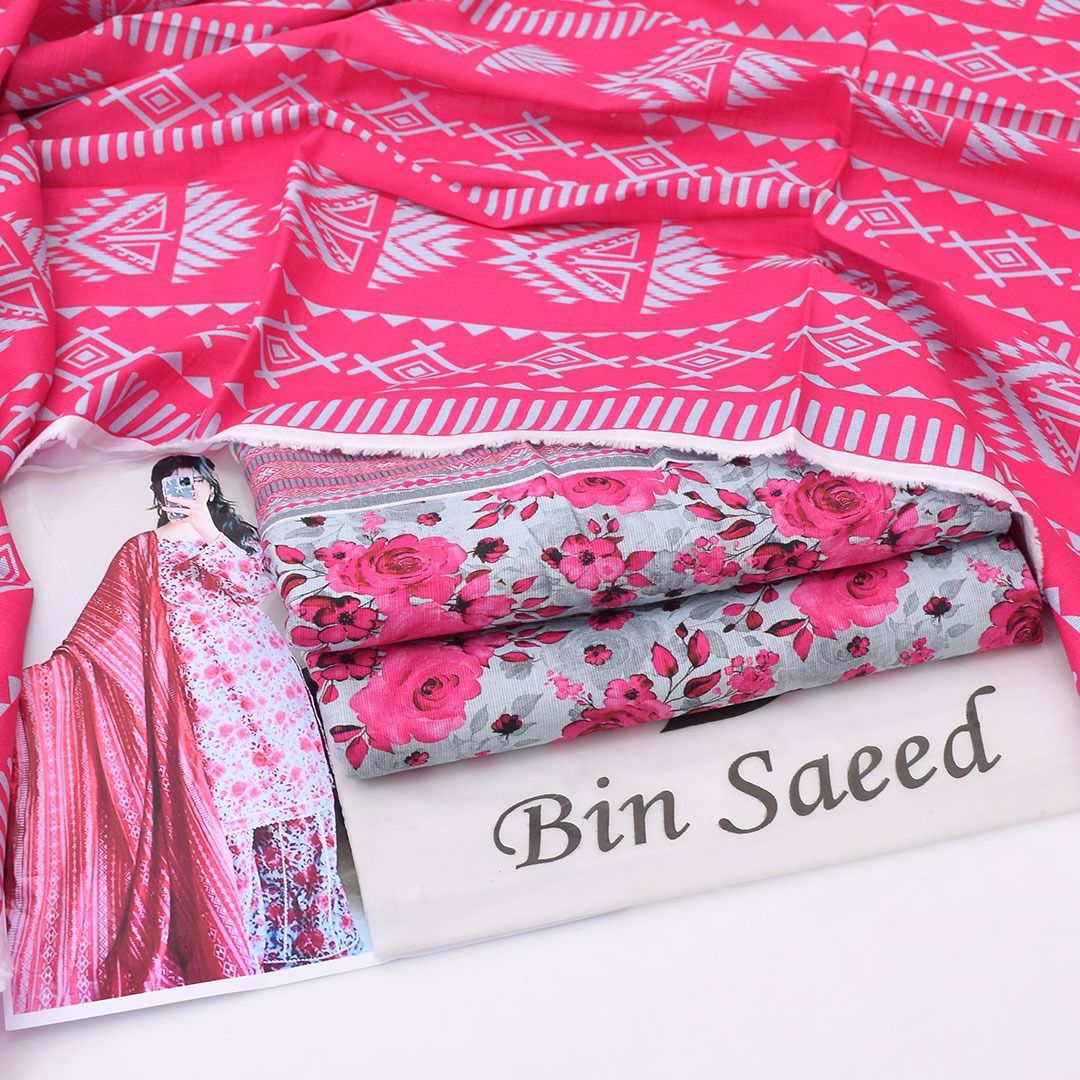 Bin Saeed Khaddar 3-Piece D-6