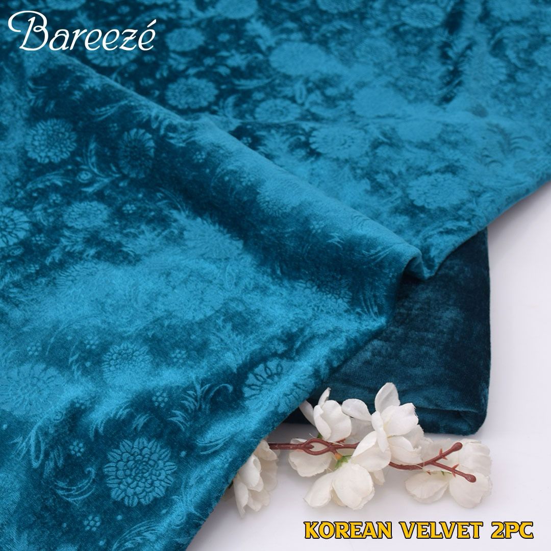 Bareeze Korean Velvet 2pcs D-4