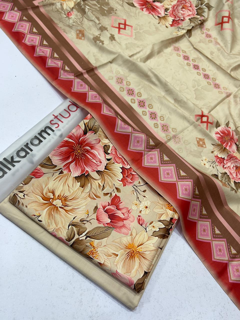 Alkaram Linen 3-Piece (D-49)