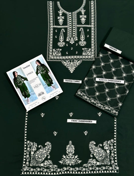 Embroidered Dhanak 2 Piece D-3