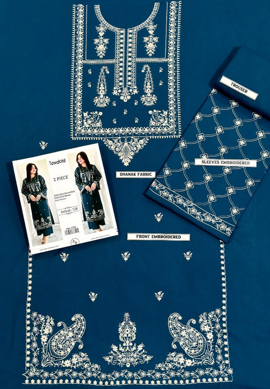 Embroidered Dhanak 2 Piece D-5