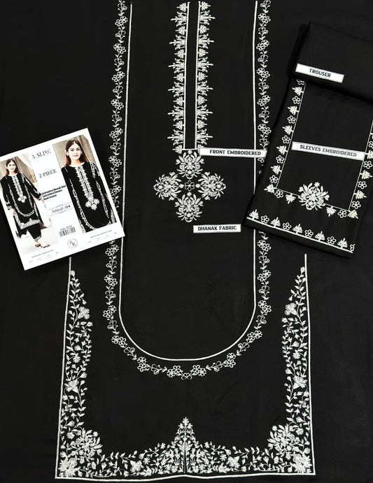 Embroidered Dhanak 2 Piece D-14