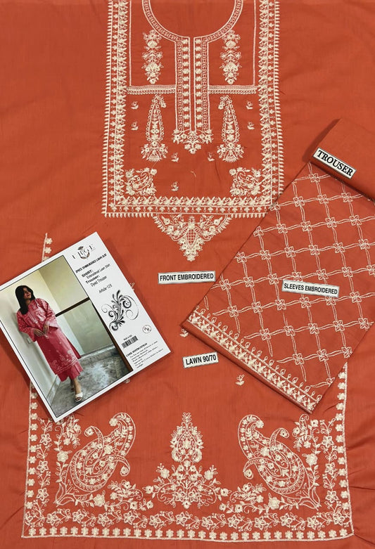 Embroidered Lawn 2Pcs D-28