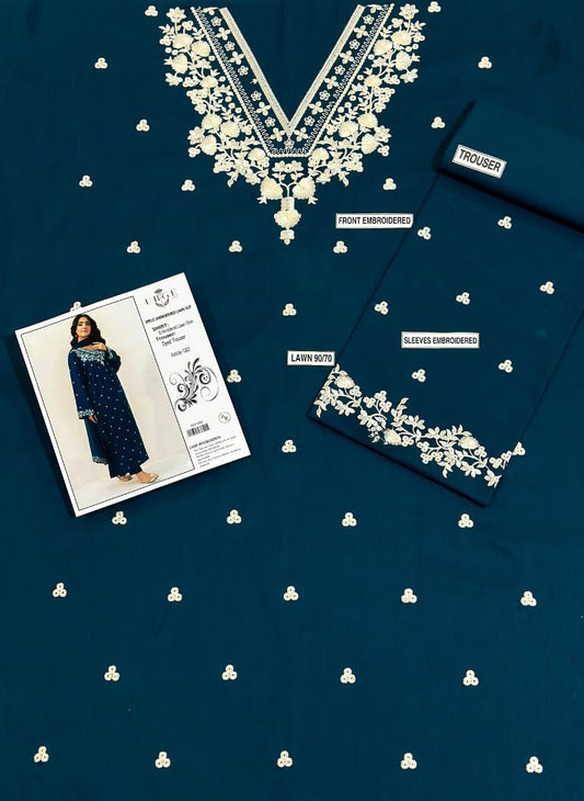 Embroidered Lawn 2Pcs D-21