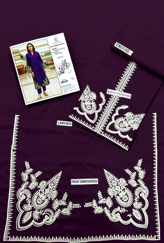 Embroidered Lawn 2Pcs D-27