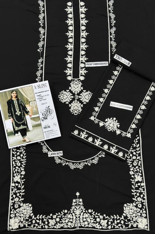 Embroidered Lawn 2Pcs D-26