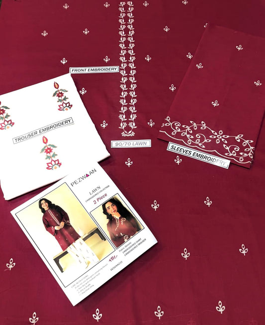 Embroidered Lawn 2Pcs D-22