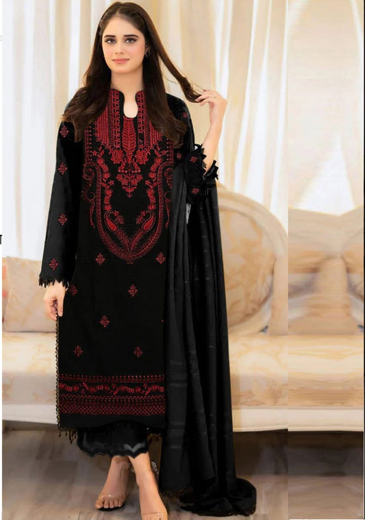 Embroidery Lawn 3 Pcs D-85