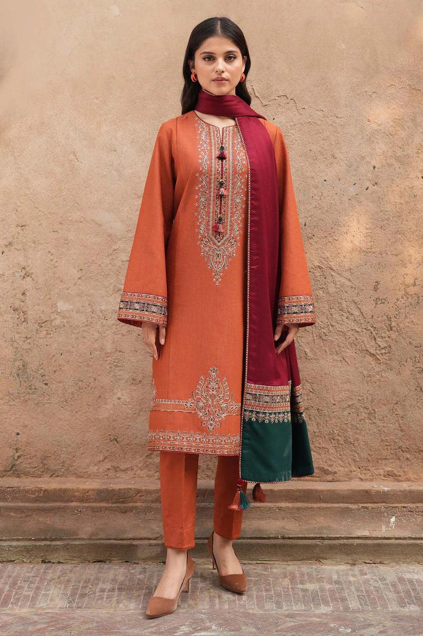 Embroidered Dhanak D-36