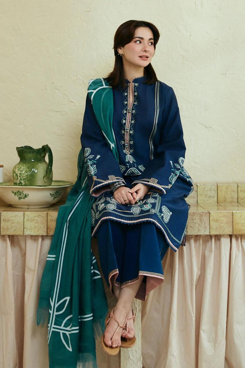 Embroidered Dhanak D-41
