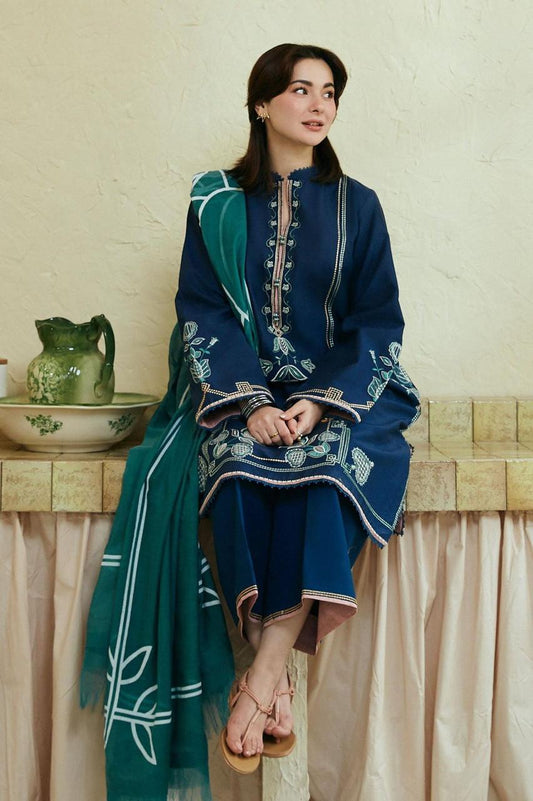Embroidered Dhanak D-41