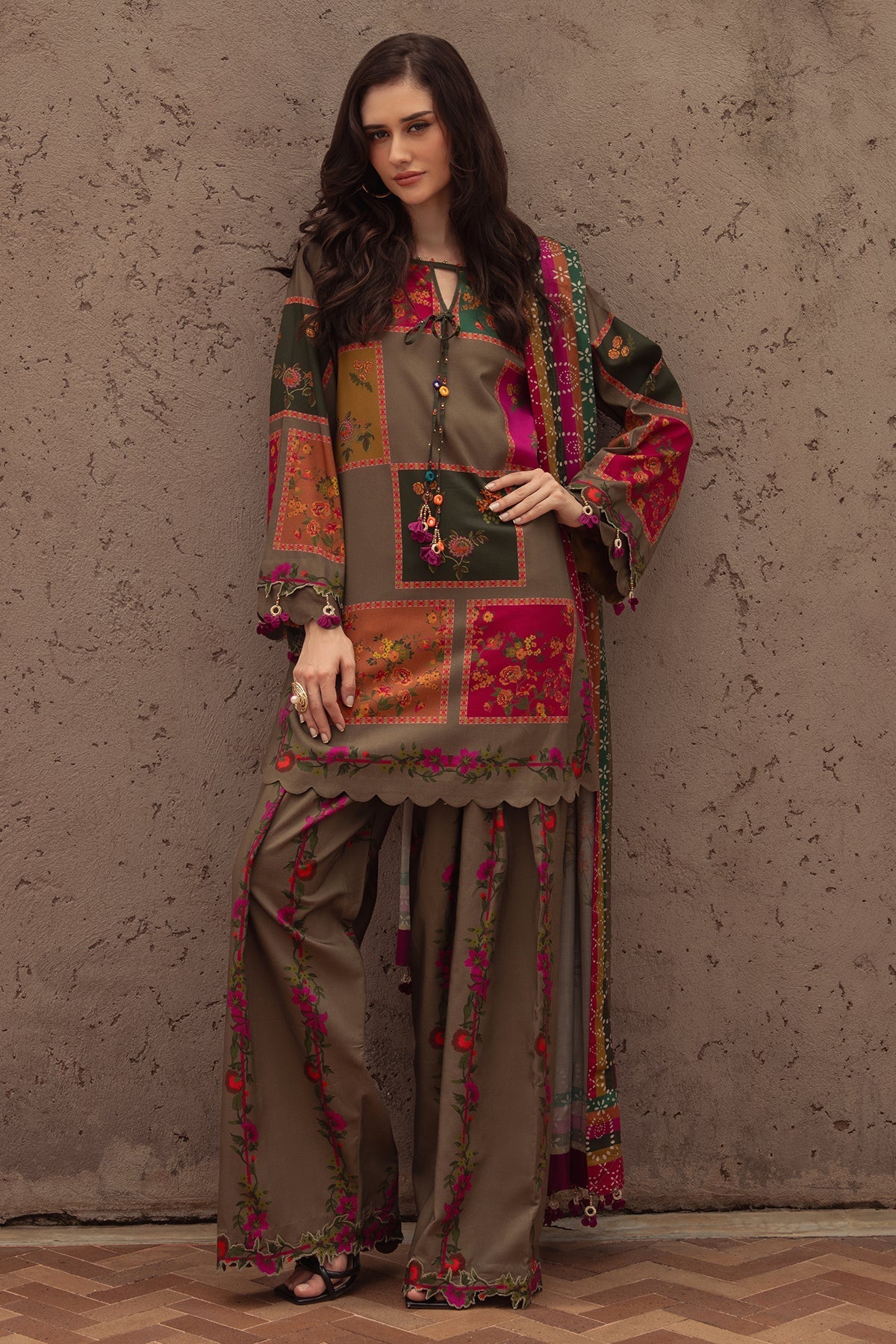 Charizma Lawn 3-Piece - Printed Trouser