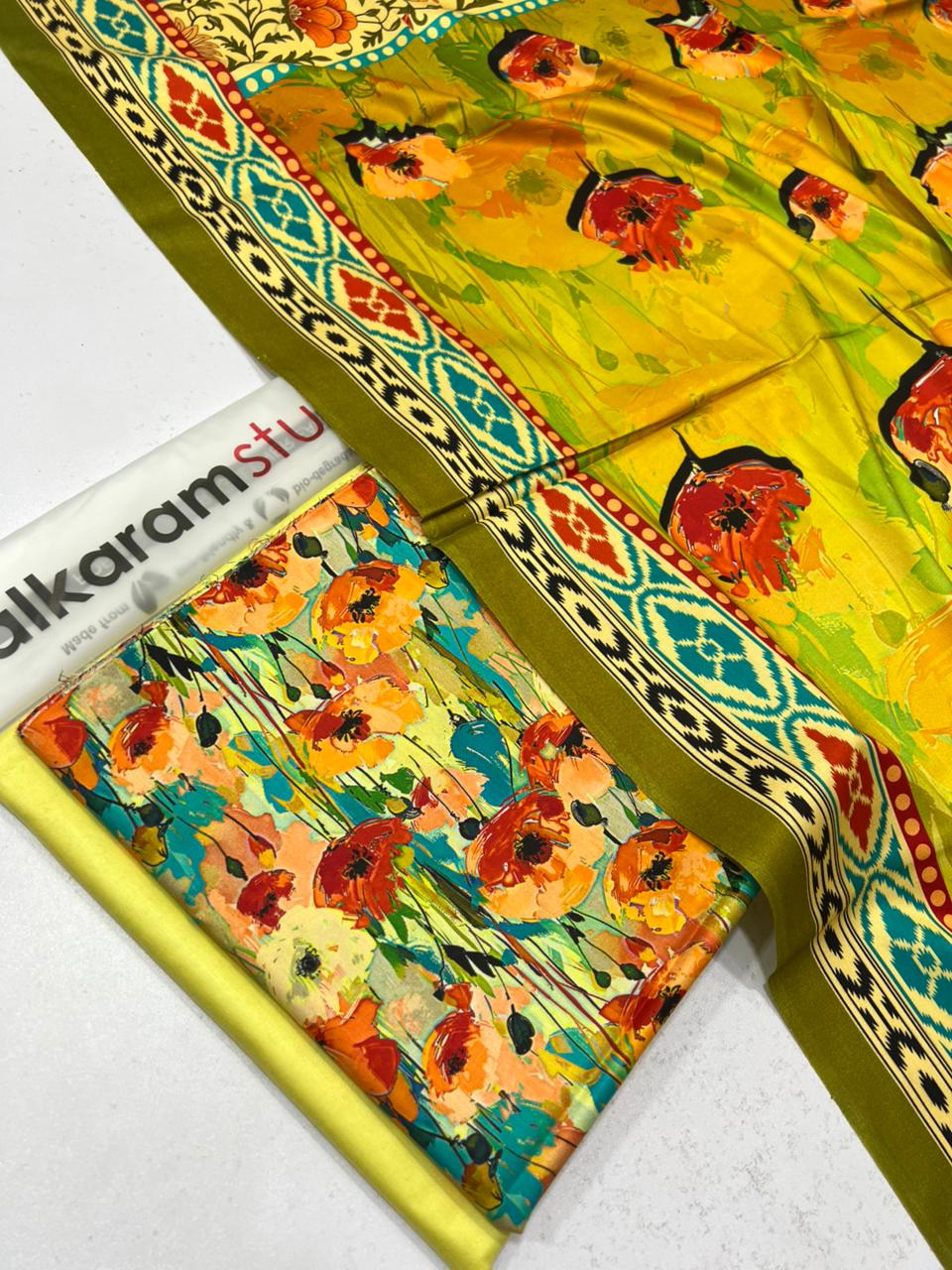 Alkaram Linen 3-Piece (D-4)