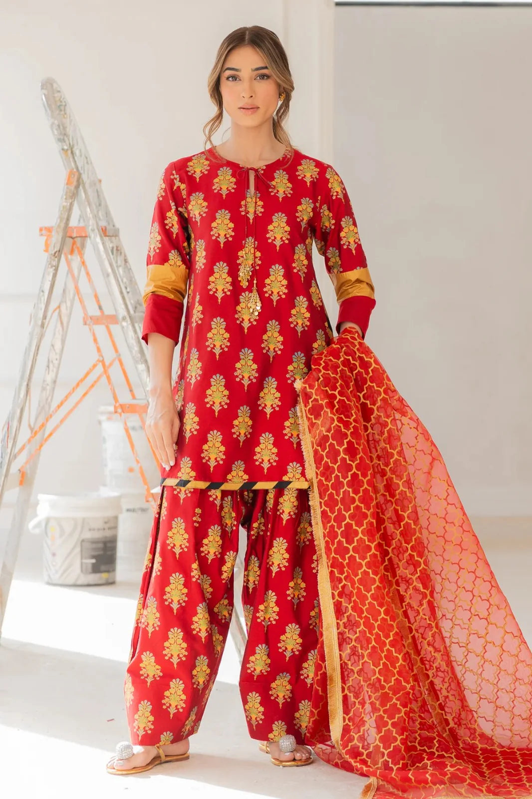 EGO Lawn 3-Piece - Printed Trouser