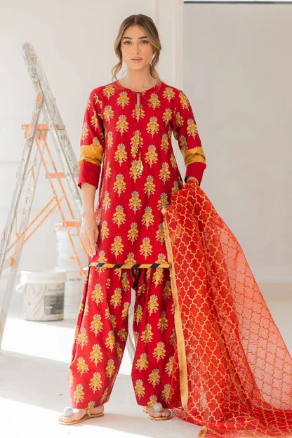 EGO Lawn 3-Piece - Printed Trouser