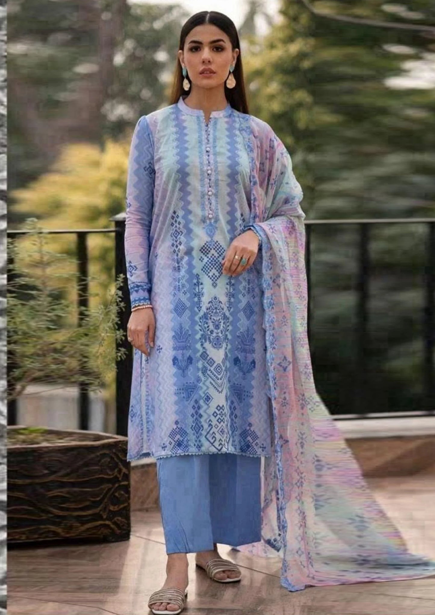 Orient Lawn 3-Piece - Plain Trouser