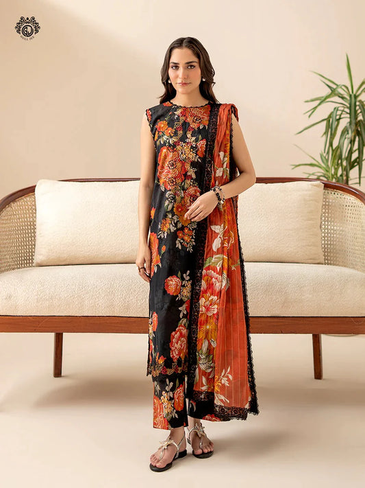 Gul Jee Lawn 3-Piece - Printed Trouser