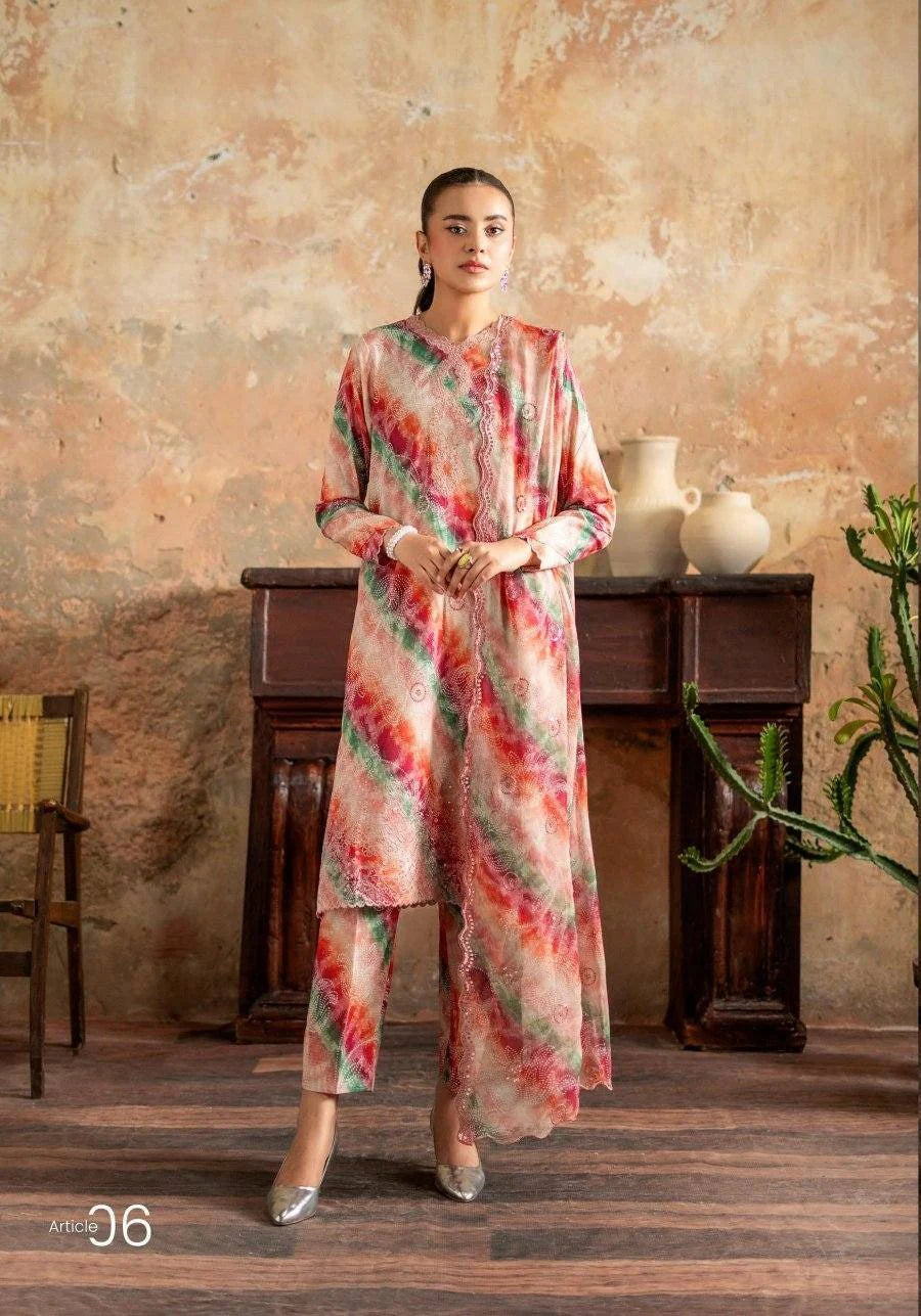Gul Jee Lawn 3-Piece - Printed Trouser