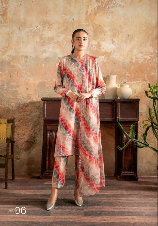 Gul Jee Lawn 3-Piece - Printed Trouser