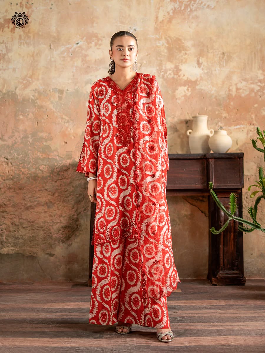 Gul Jee Lawn 3-Piece - Printed Trouser