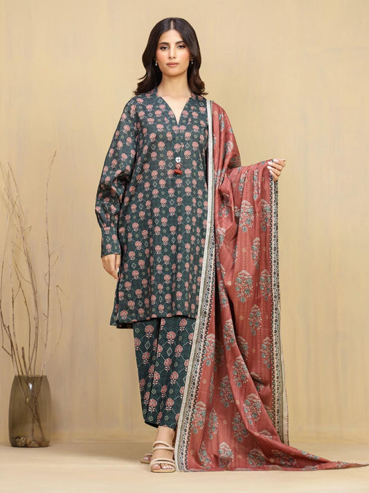 Edenrobe Lawn 3-Piece - Printed Trouser