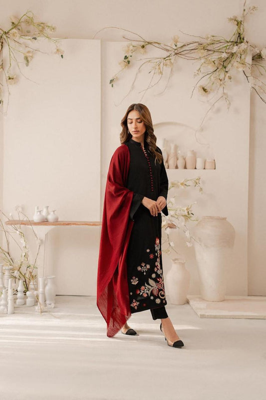 Embroidered Dhanak. D-1