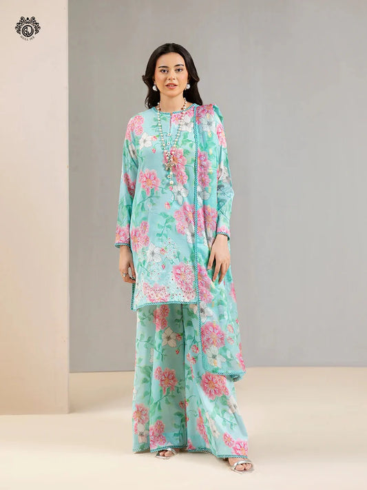 Gul Jee Lawn 3-Piece - Printed Trouser