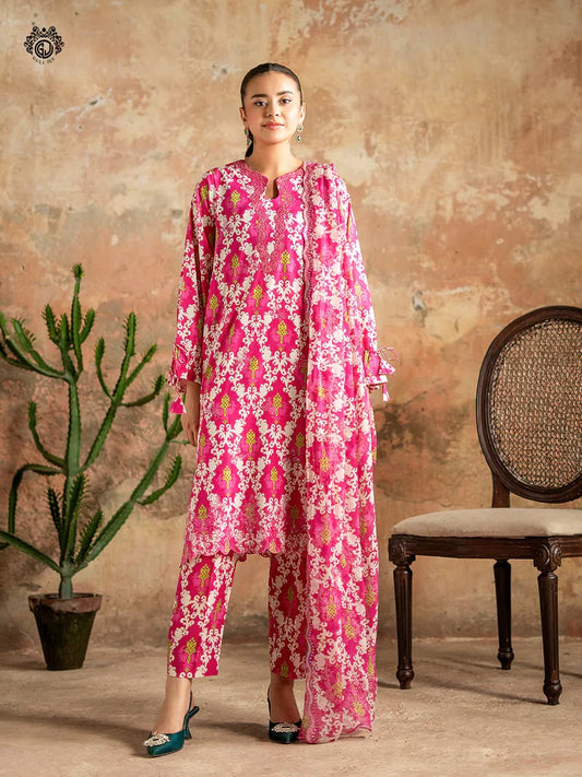 Gul Jee Lawn 3-Piece - Printed Trouser