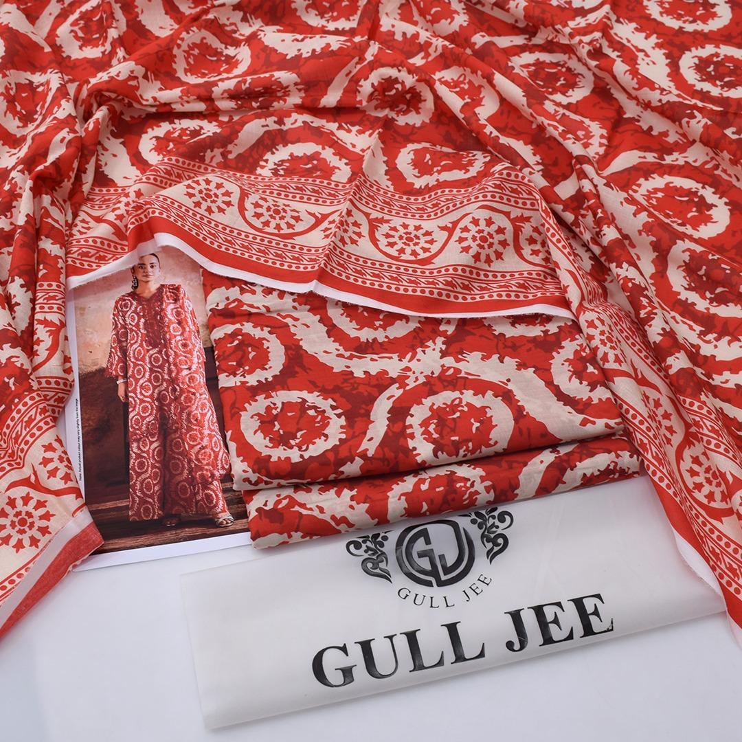 Gul Jee Lawn 3-Piece - Printed Trouser