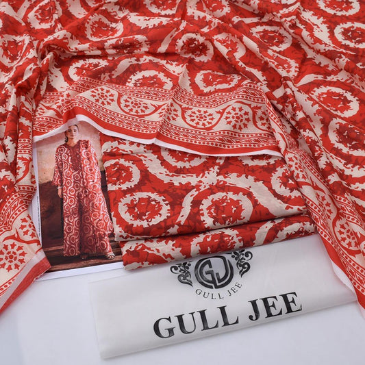 Gul Jee Lawn 3-Piece - Printed Trouser