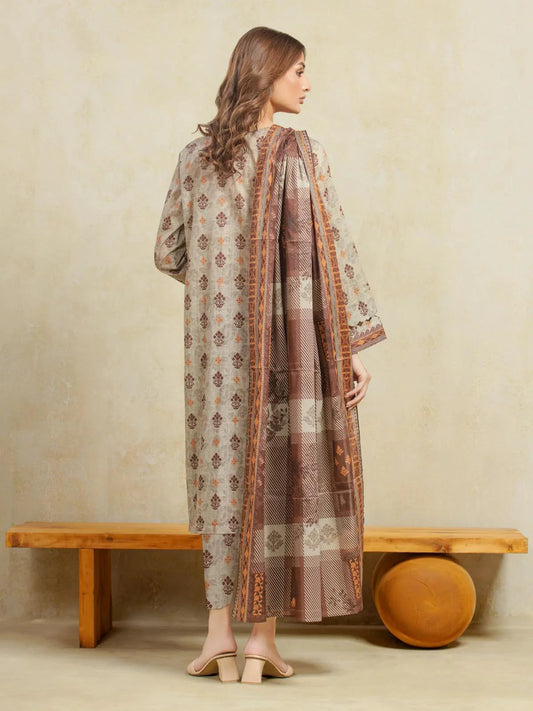 Edenrobe Lawn 3-Piece - Printed Trouser
