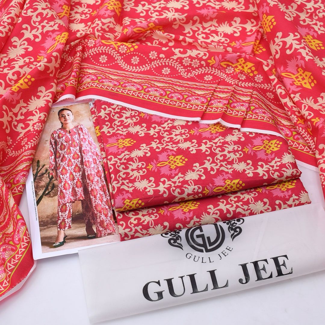 Gul Jee Lawn 3-Piece - Printed Trouser