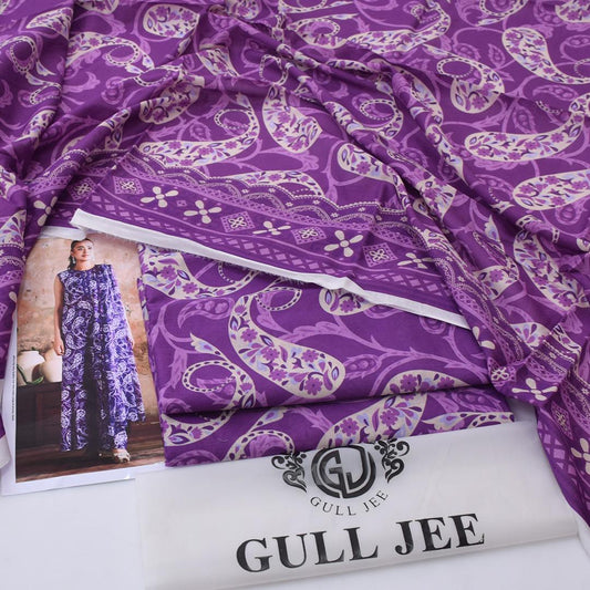 Gul Jee Lawn 3-Piece - Printed Trouser