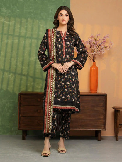 Edenrobe Lawn 3-Piece - Printed Trouser