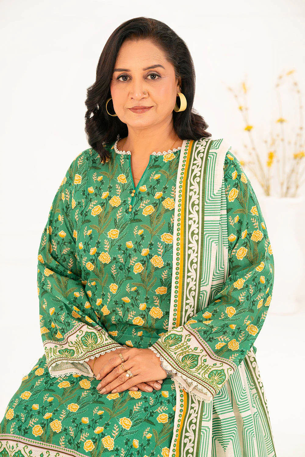 Gul Ahmed Lawn 3-Piece - Plain Trouser
