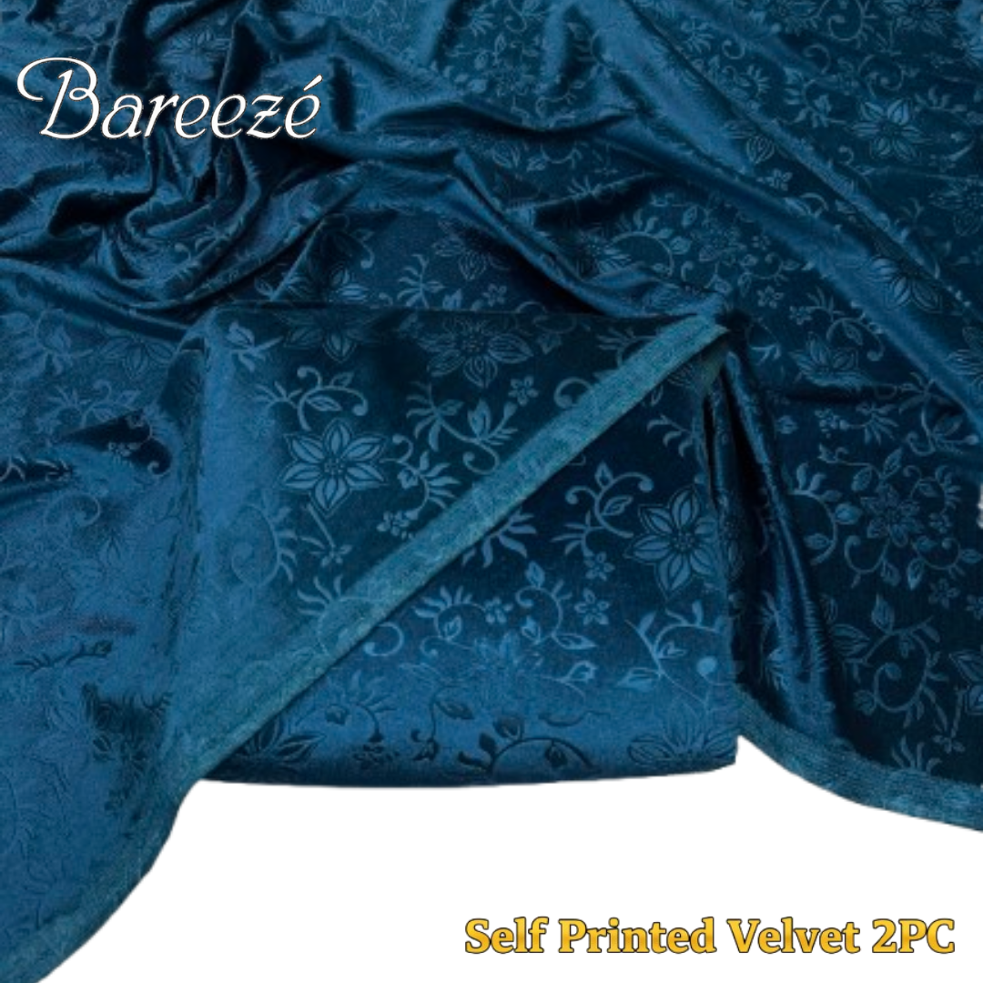 Bareeze Self-Print Velvet 2-Piece (D-13)