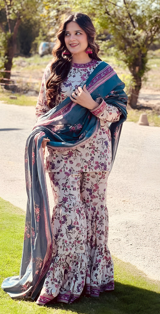 Bin Saeed Khaddar 3-Piece D-13